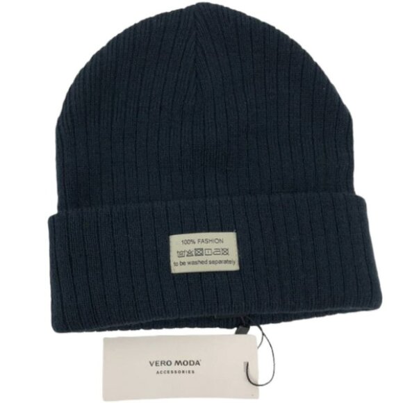NWT Vero Moda Night Sky  100% Fashion Vmibi Beanie OS - Picture 1 of 14